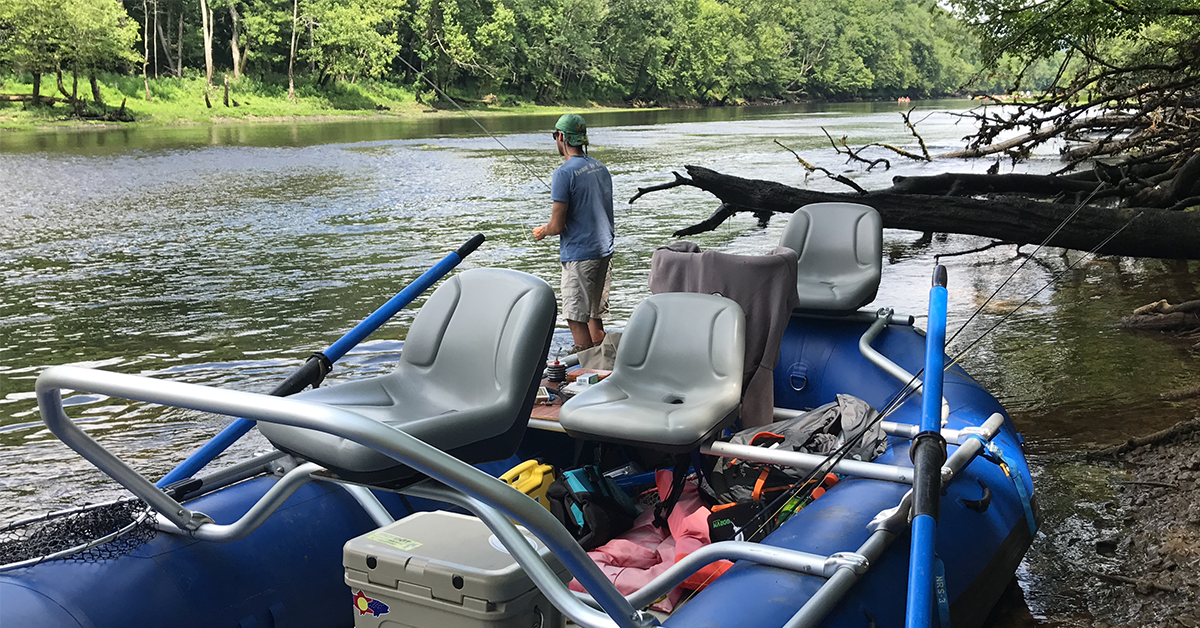 Fly Fishing a Tailwater River with a Raft