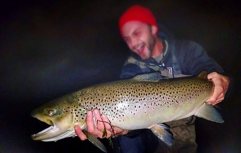 Trophy fish - Brown trout caught by Shane Stewart
